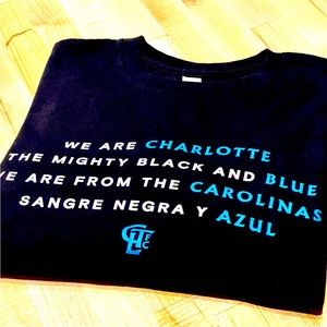 Charlotte FC inaugural season fan appreciation night Tee size XL